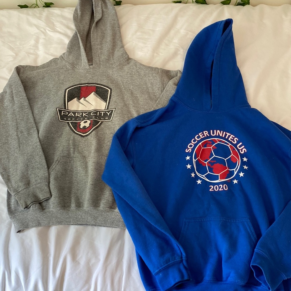 Kids soccer hoodie bundle